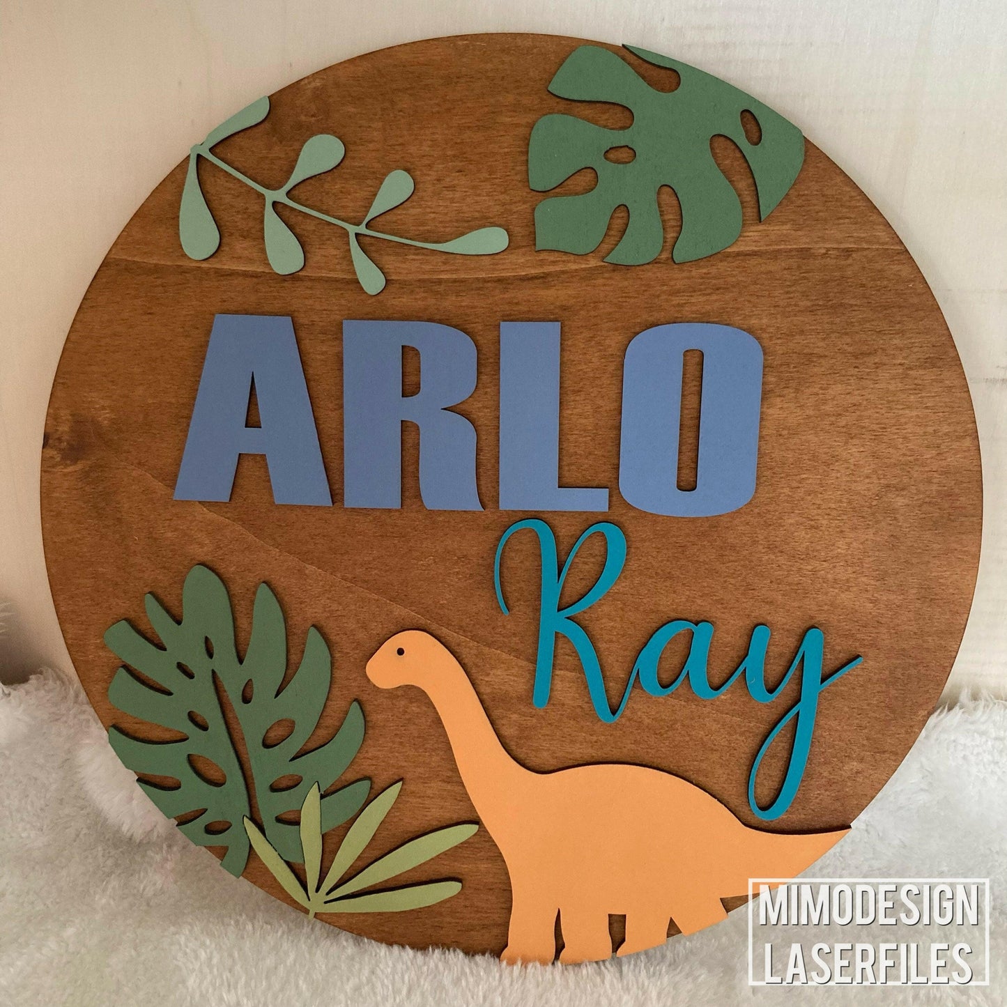 Dinosaur Name / Nursery Sign / Door Hanger