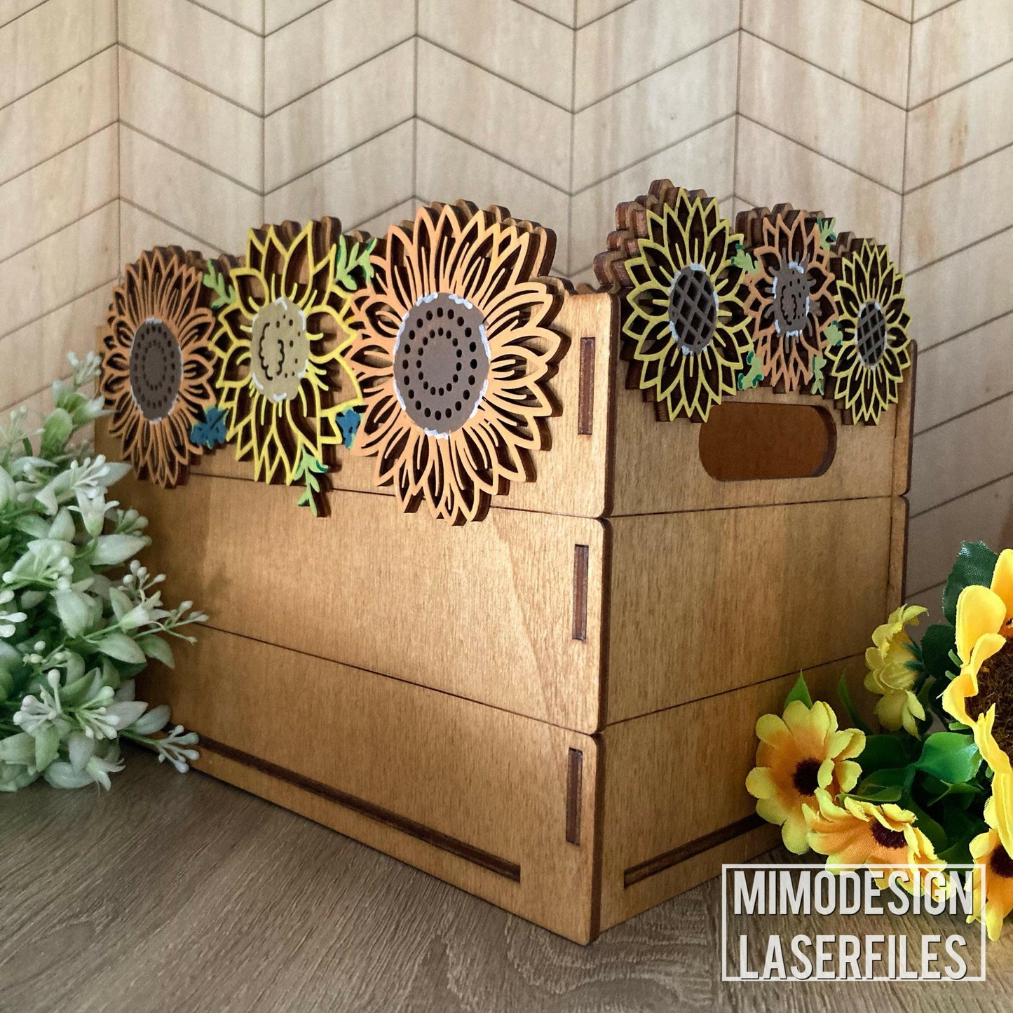 Sunflowers Box / Crate