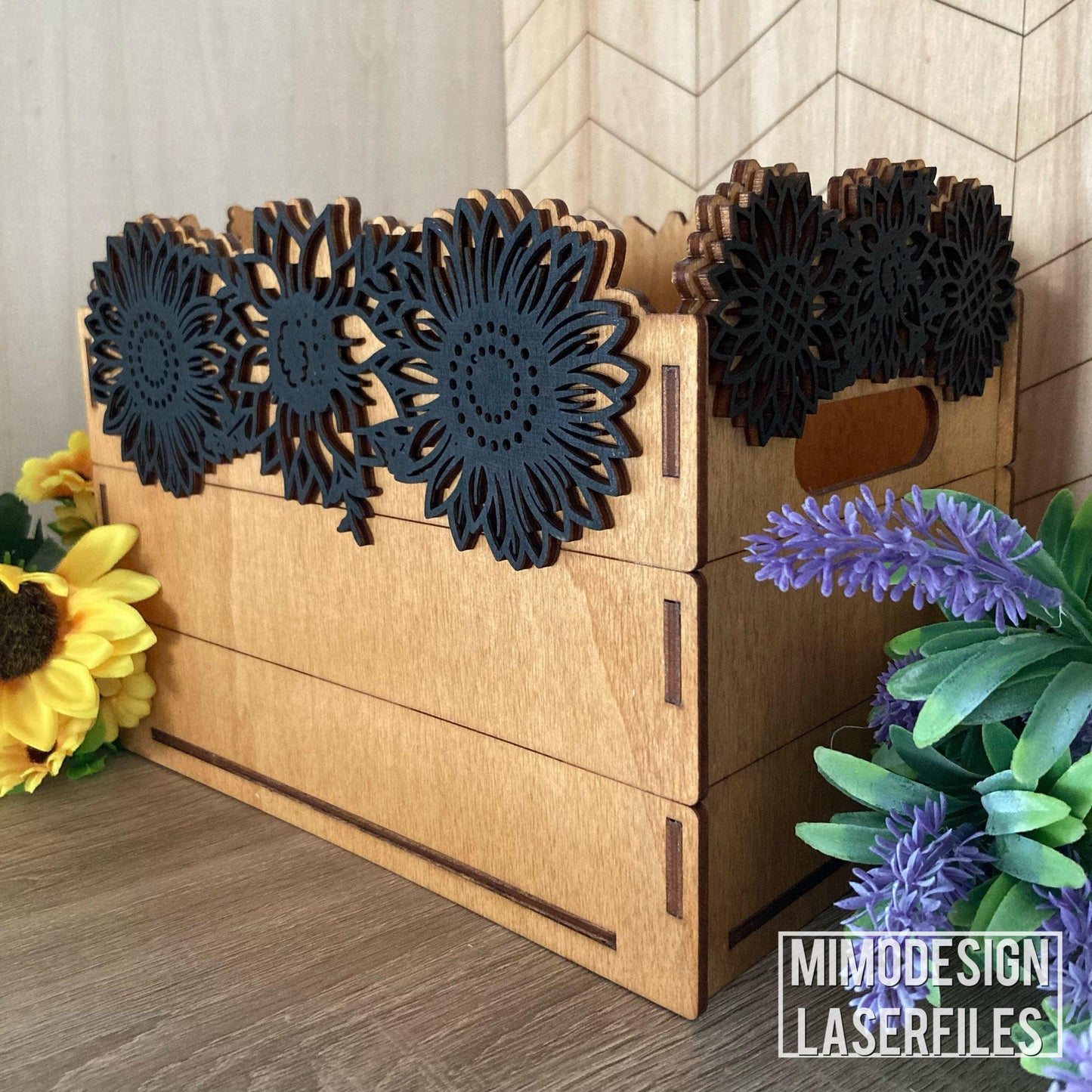 Sunflowers Box / Crate