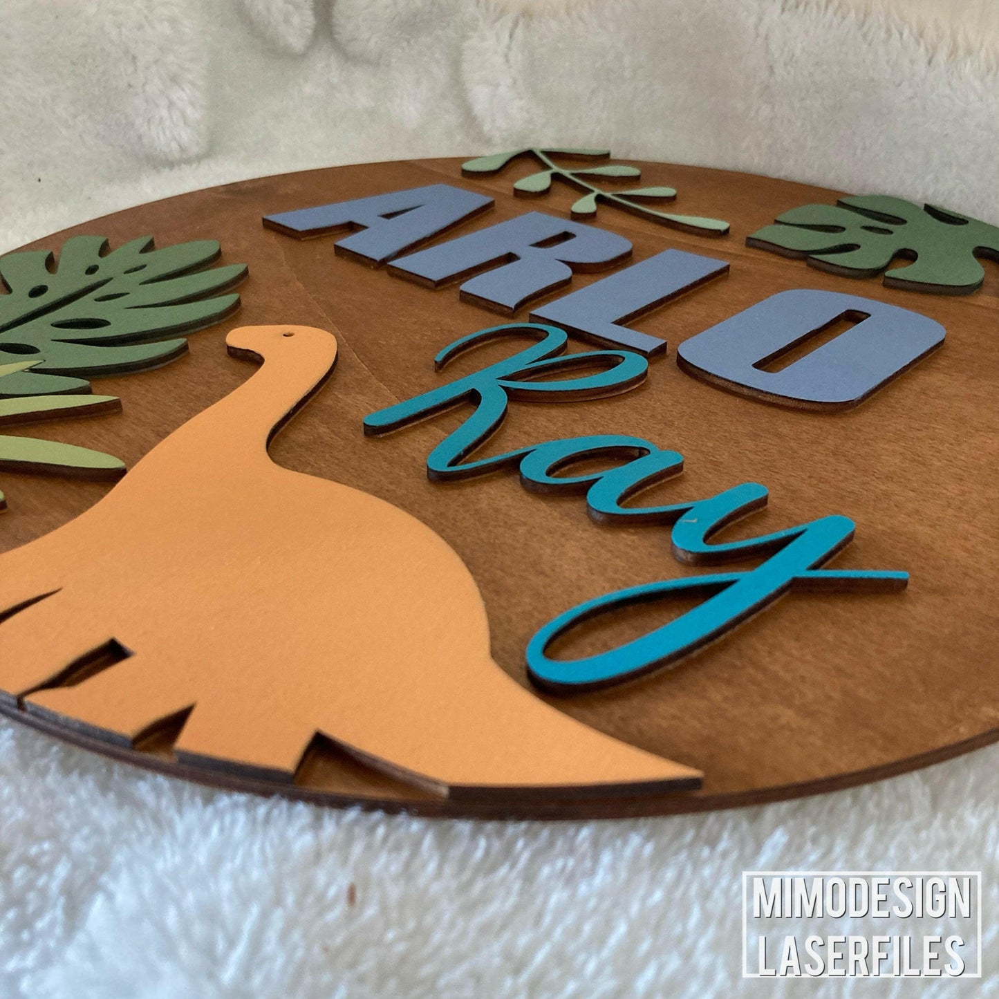 Dinosaur Name / Nursery Sign / Door Hanger