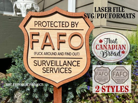 Surveillance Signs, Security Signs, Warning Signs, Funny, Inappropriate, SVG & PDF formats, Laser Files Adult Only digital file