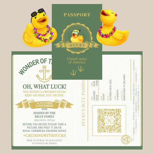 Travel in Style with Our Personalized Cruising Duck Passports