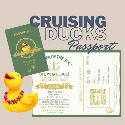 Travel in Style with Our Personalized Cruising Duck Passports