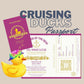 Rubber Duck Tag, Cruising With Ducks Passport, Cruise Ducks Printables, Instant Print Digital Download, Custom Gift for Cruise, Cruise PDF