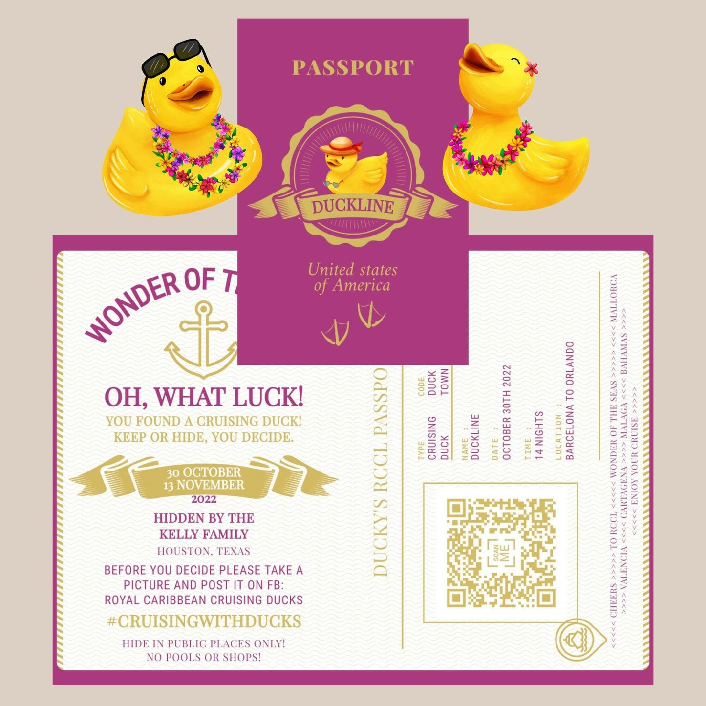 Take Your Ducks on a World Tour with Our Customized Duck Passports