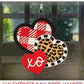 Valentines door hanger SVG Heart SVG Valentine door sign Valentine svg Valentines day svg Glowforge svg Laser cut file