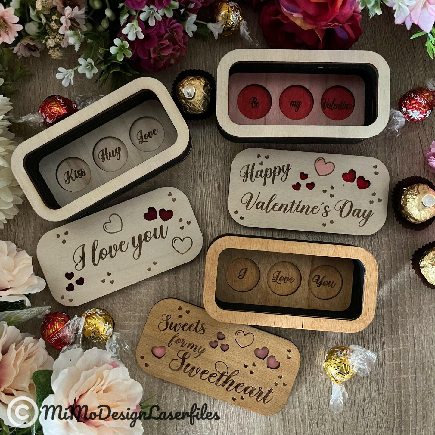 Statement 3 pcs Chocolate Candy Box with multiple options for making