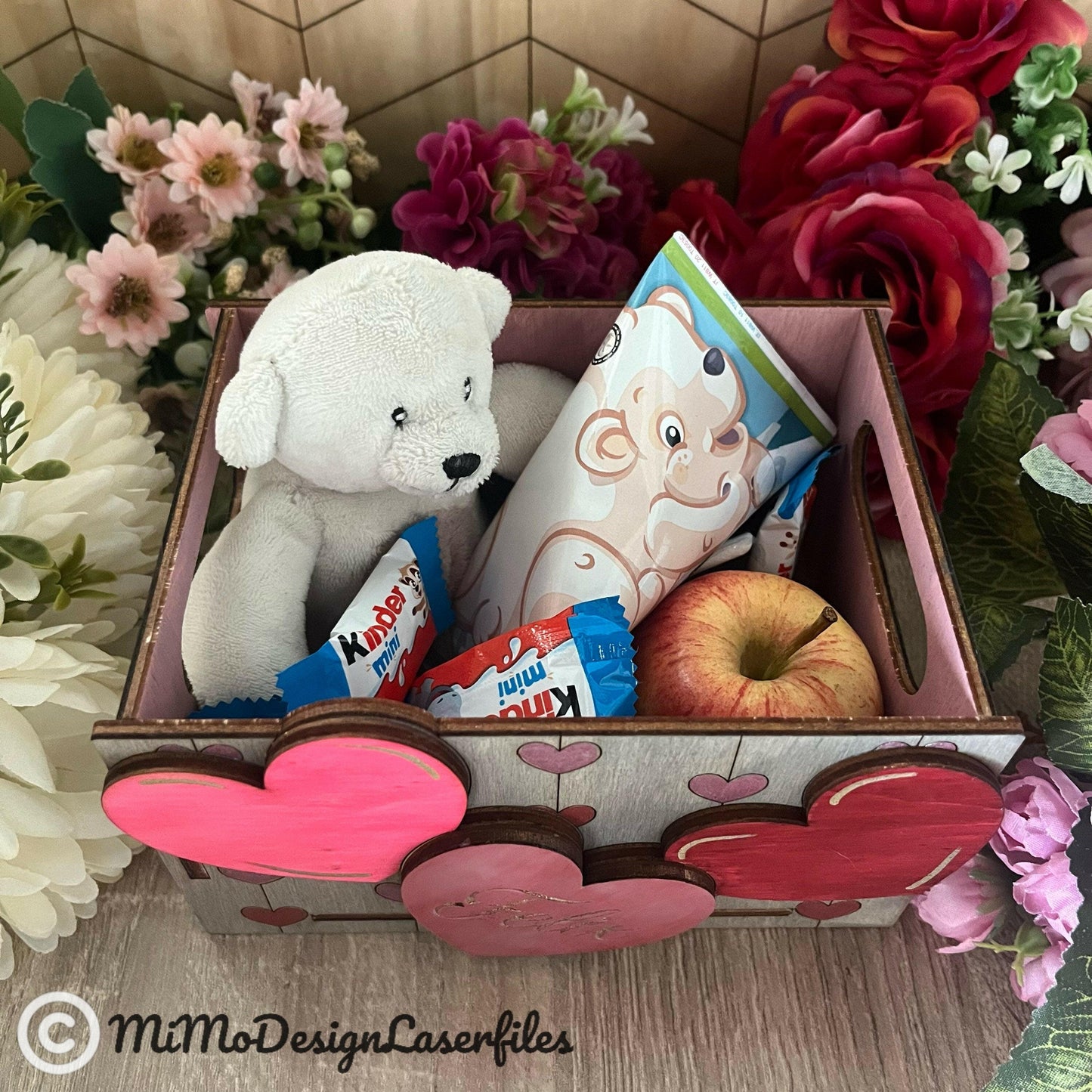 Hearts Mini Gift Box / Crate