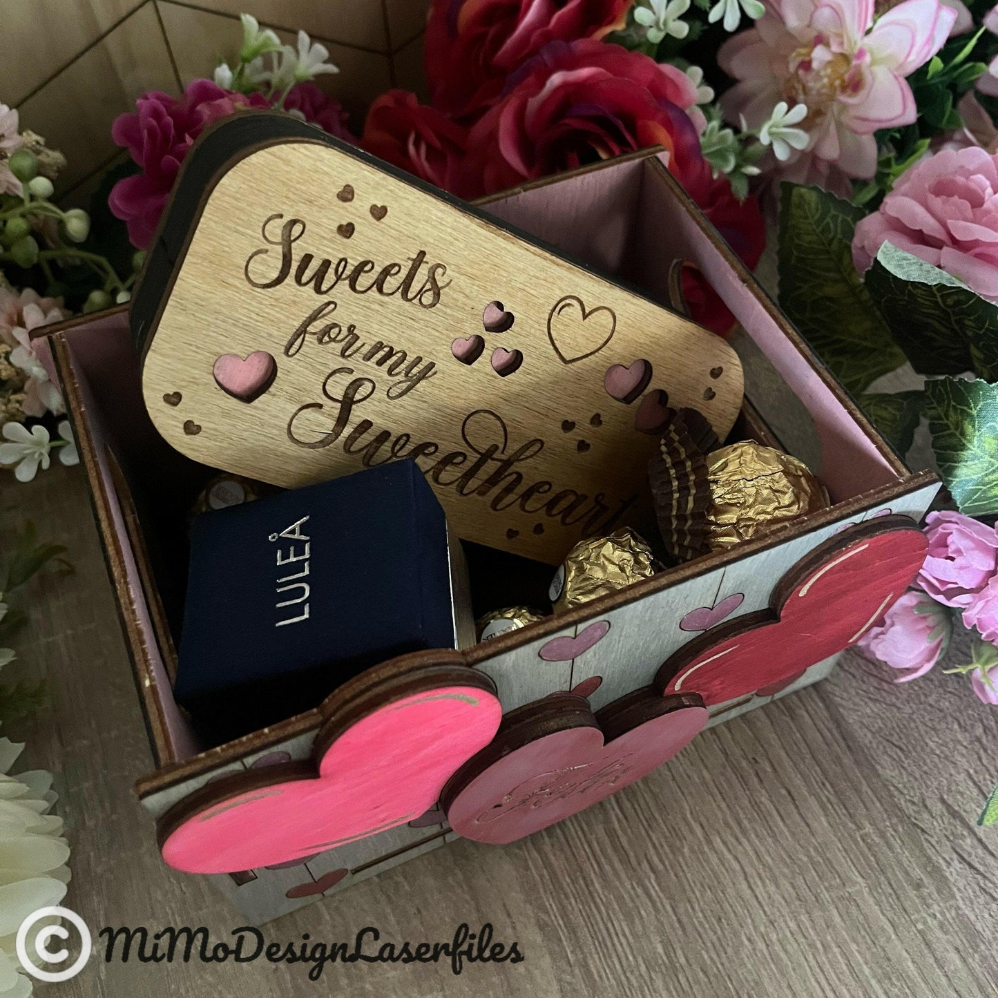 Hearts Mini Gift Box / Crate