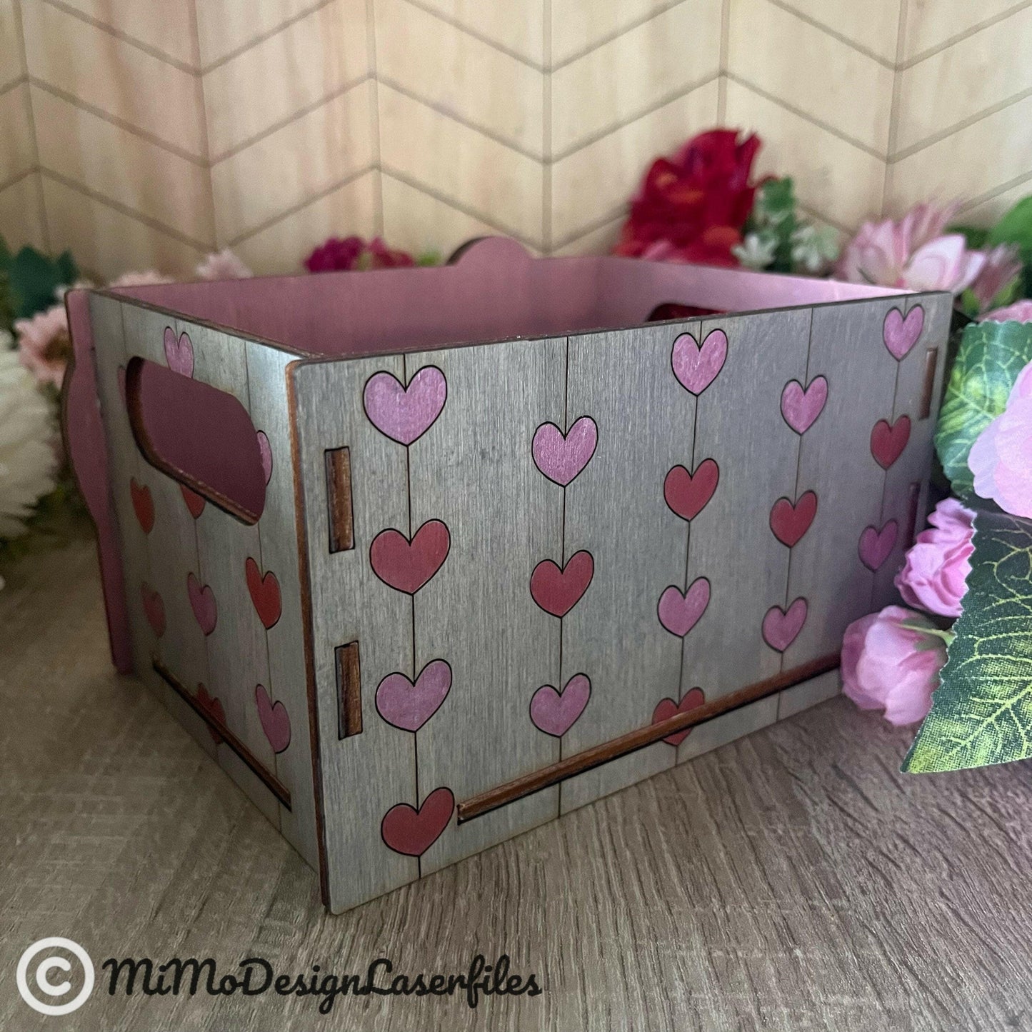 Hearts Mini Gift Box / Crate