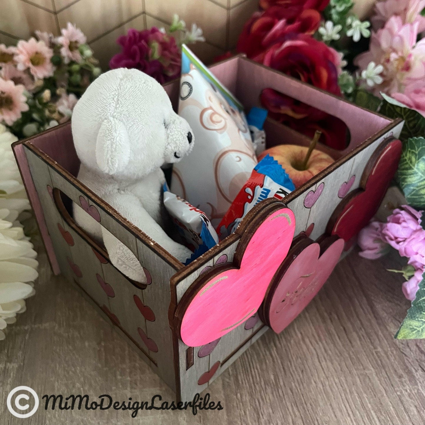 Hearts Mini Gift Box / Crate