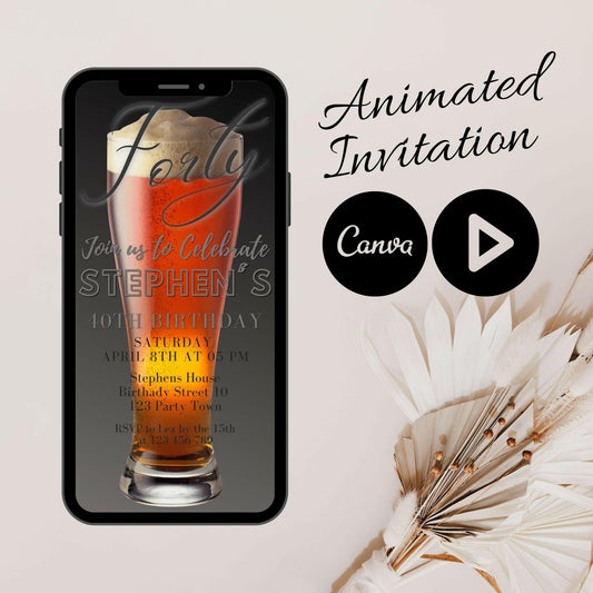 Cheers to You: Video Beer Birthday Invitation for a Hoppy Celebration!