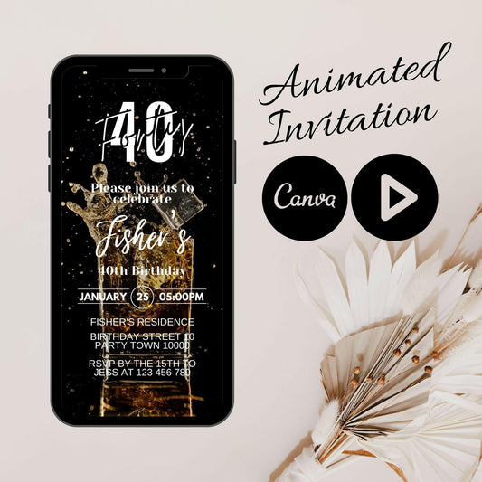 Cheers to Three Decades: Whiskey & Wisdom Infused Video Invite for the 30th Celebration!
