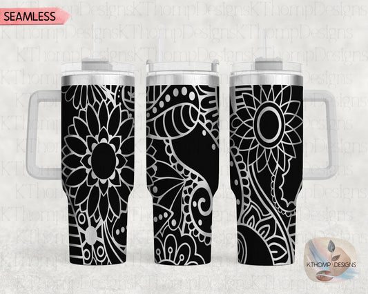 Doodles Laser Engraved Design for 40oz Tumbler, Digital Download, SVG, Seamless Design, Tumbler Wrap For Laser Rotary