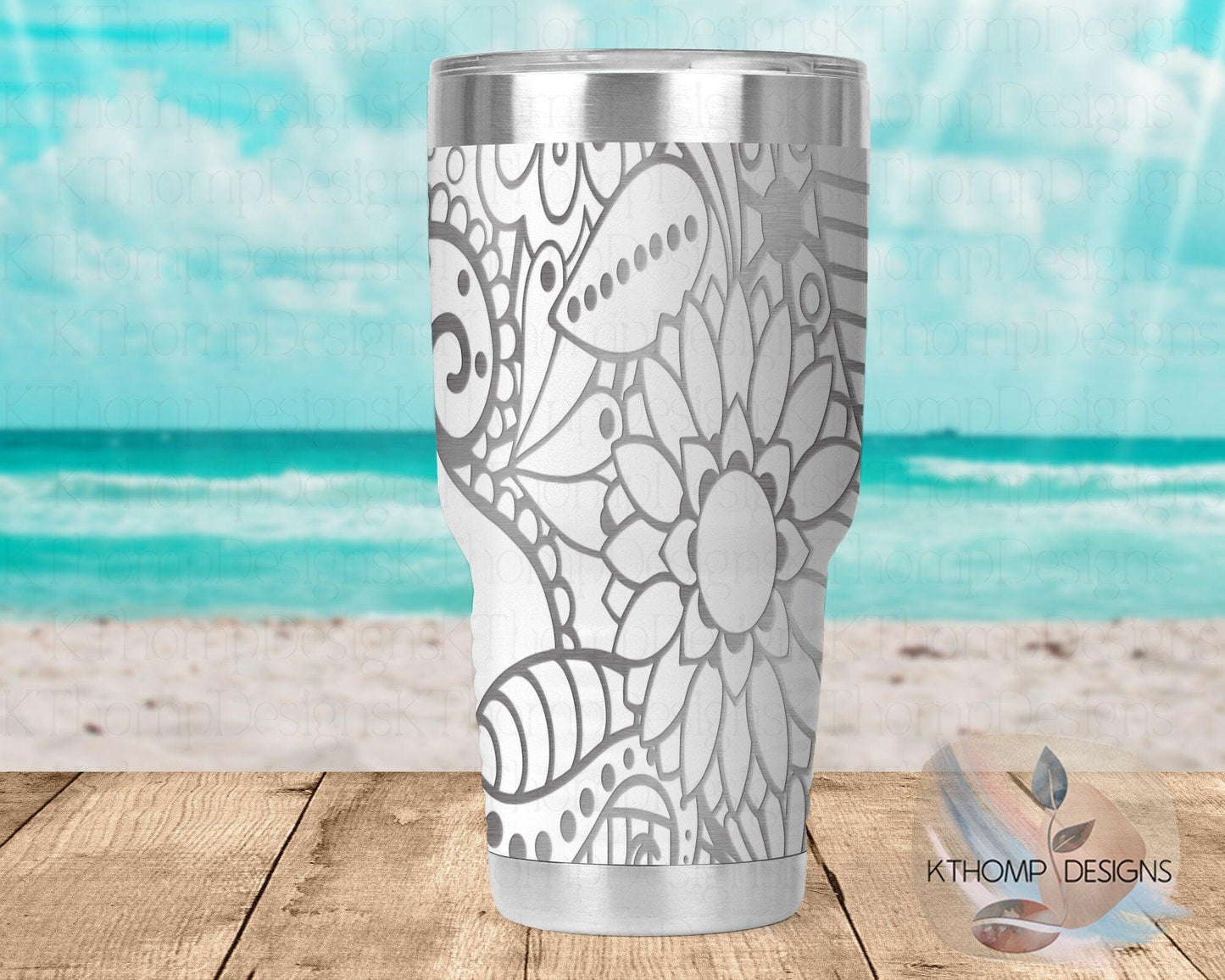 Doodles Laser Engraved Full Wrap Design for 20oz & 30oz Tumblers, Digital Download, SVG, Seamless Design, Tumbler Wrap For Rotary