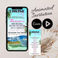 Modern Cruise Party Video Invitation and Itinerary for Her, Optimized for Mobile Use, celebrate your birthday on a cruise, Cruise invitation