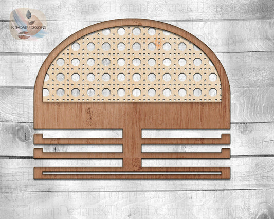 Cane Rattan Headband and Bow Holder design, Instant Digital Download, Laser Cut File, Glowforge File, Laser Cut, Glowforge Tested, SVG