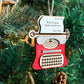 Retro Typewriter Family Christmas Ornament SVG, PNG
