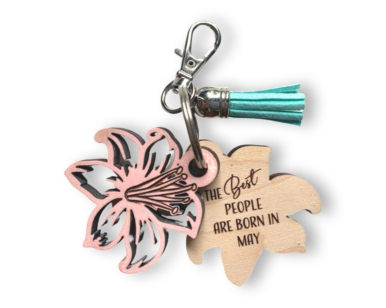 Birth Month Flower Keychain SVG, PNG