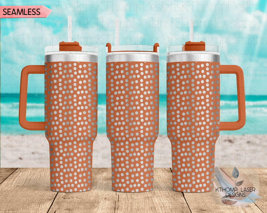 Polka Dots Pattern Laser Engraved Full Wrap for 40oz Tumbler, Digital Download, SVG, Seamless Design, Tumbler Wrap For Laser Rotary