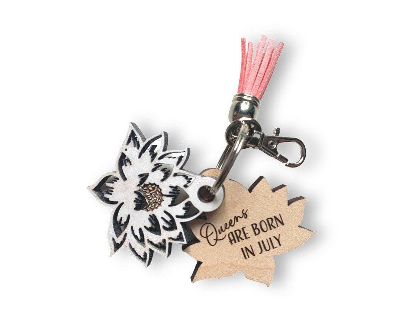 Birth Month Flower Keychain SVG, PNG