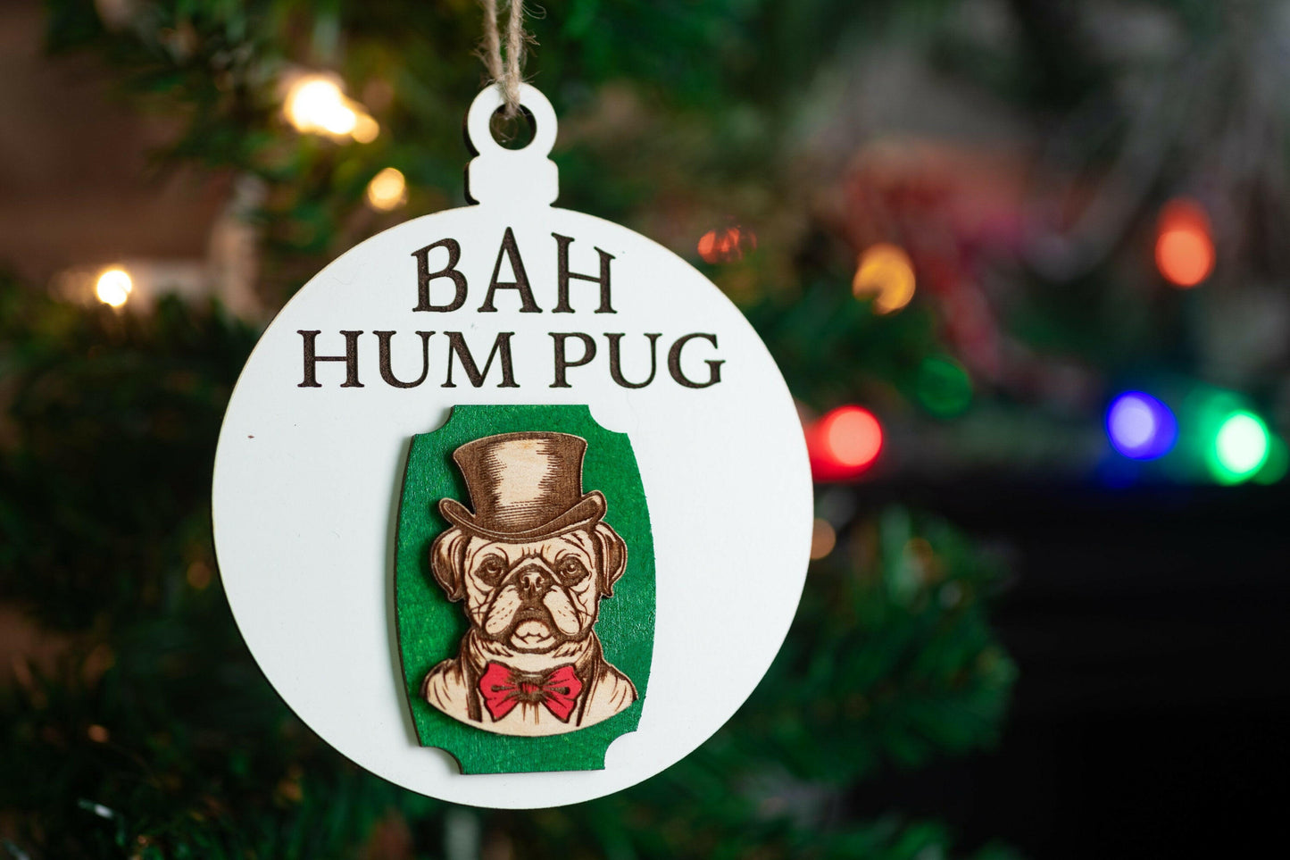 Funny Dog Pun Christmas Ornaments SVG, PNG