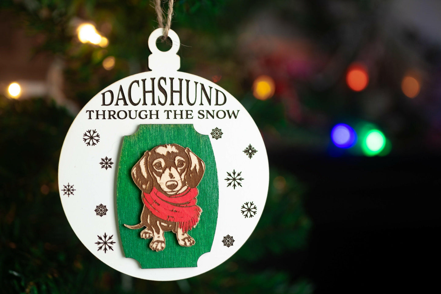 Funny Dog Pun Christmas Ornaments SVG, PNG