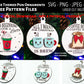 Coffee Collection Christmas Ornaments SVG, PNG