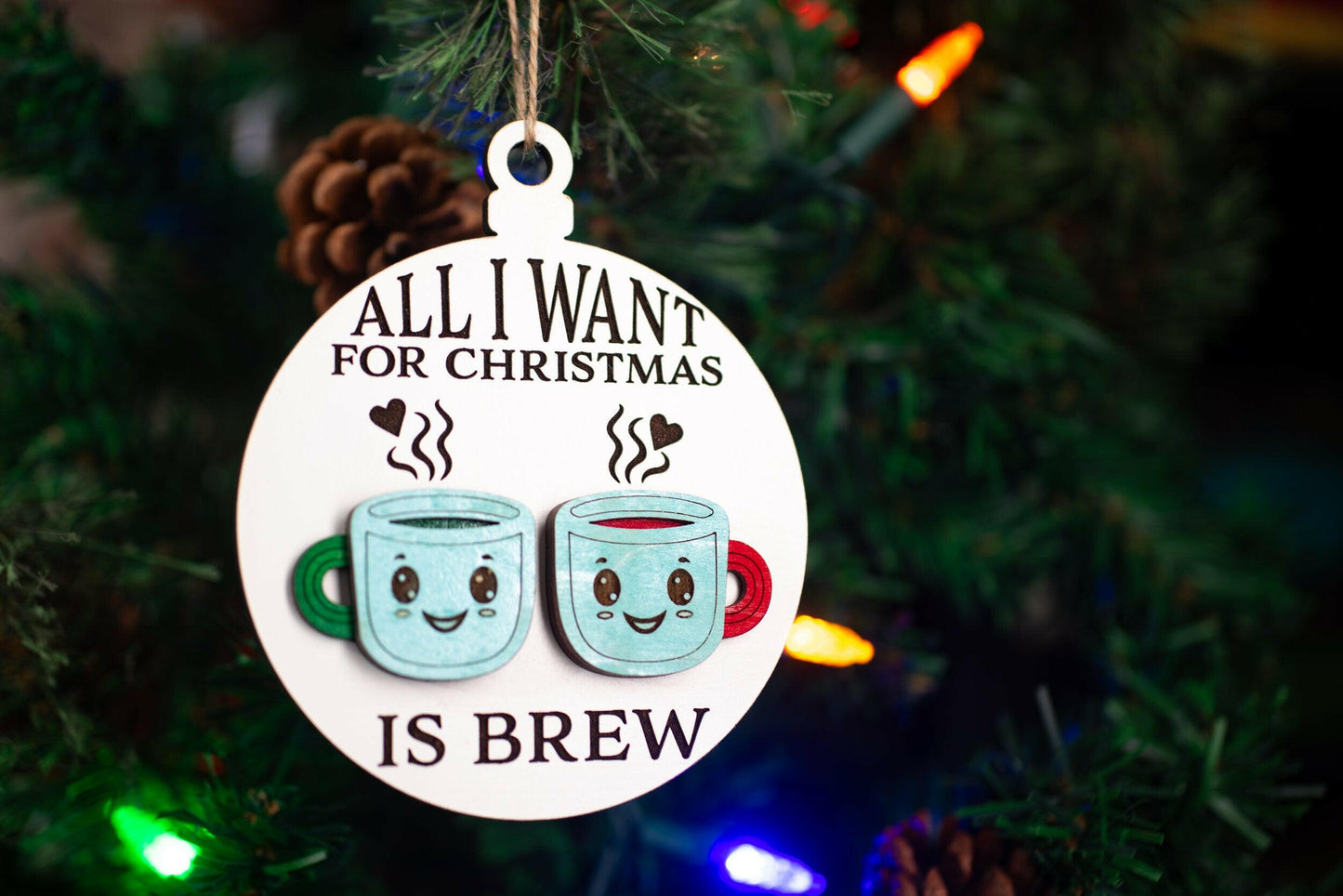 Tea Collection Christmas Ornaments SVG, PNG