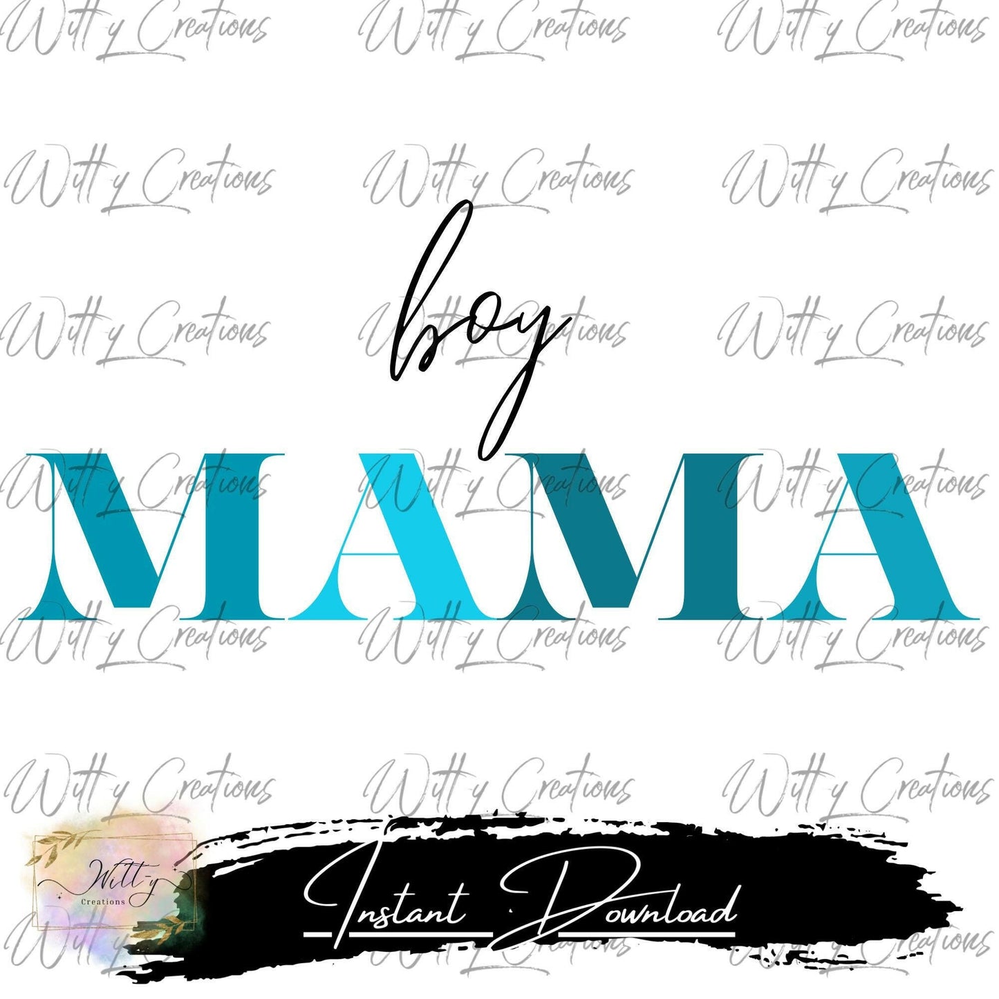 Adorable Boy Mama PNG: Digital Download for Proud Mothers of Boys - Instant Joyful Decor!