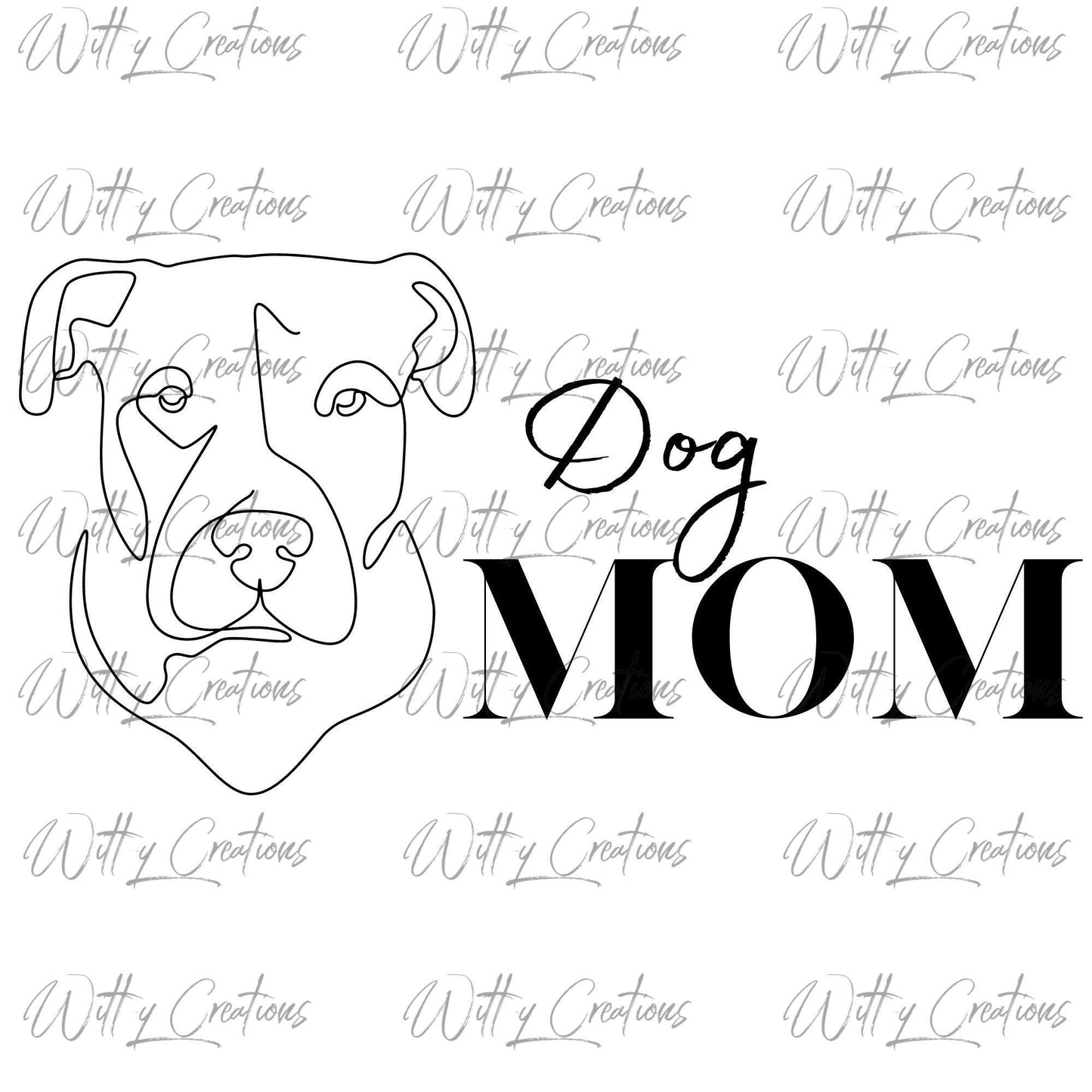 Adorable Dog Mom PNG Digital Download - Instant Printable Art for Pet Lovers