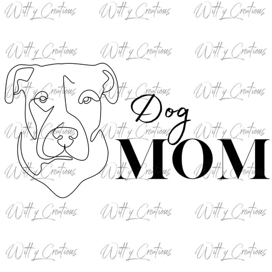 Adorable Dog Mom PNG Digital Download - Instant Printable Art for Pet Lovers