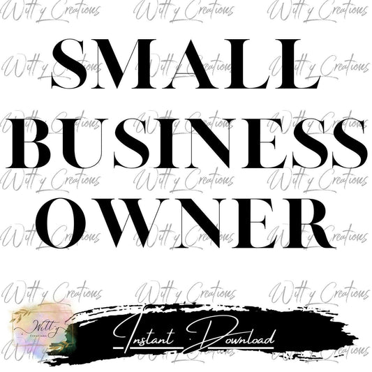 Small Business Owner PNG Digital Download - Entrepreneur Clipart, Instant Business Graphics, Printable Planner Stickers, Commercial Use