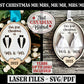 First Christmas Mr & Mrs, ornament 2022-2030, includes Mr and Mr, Mrs and Mrs, laser file, same sex ornaments, svg, pdf, digital file only