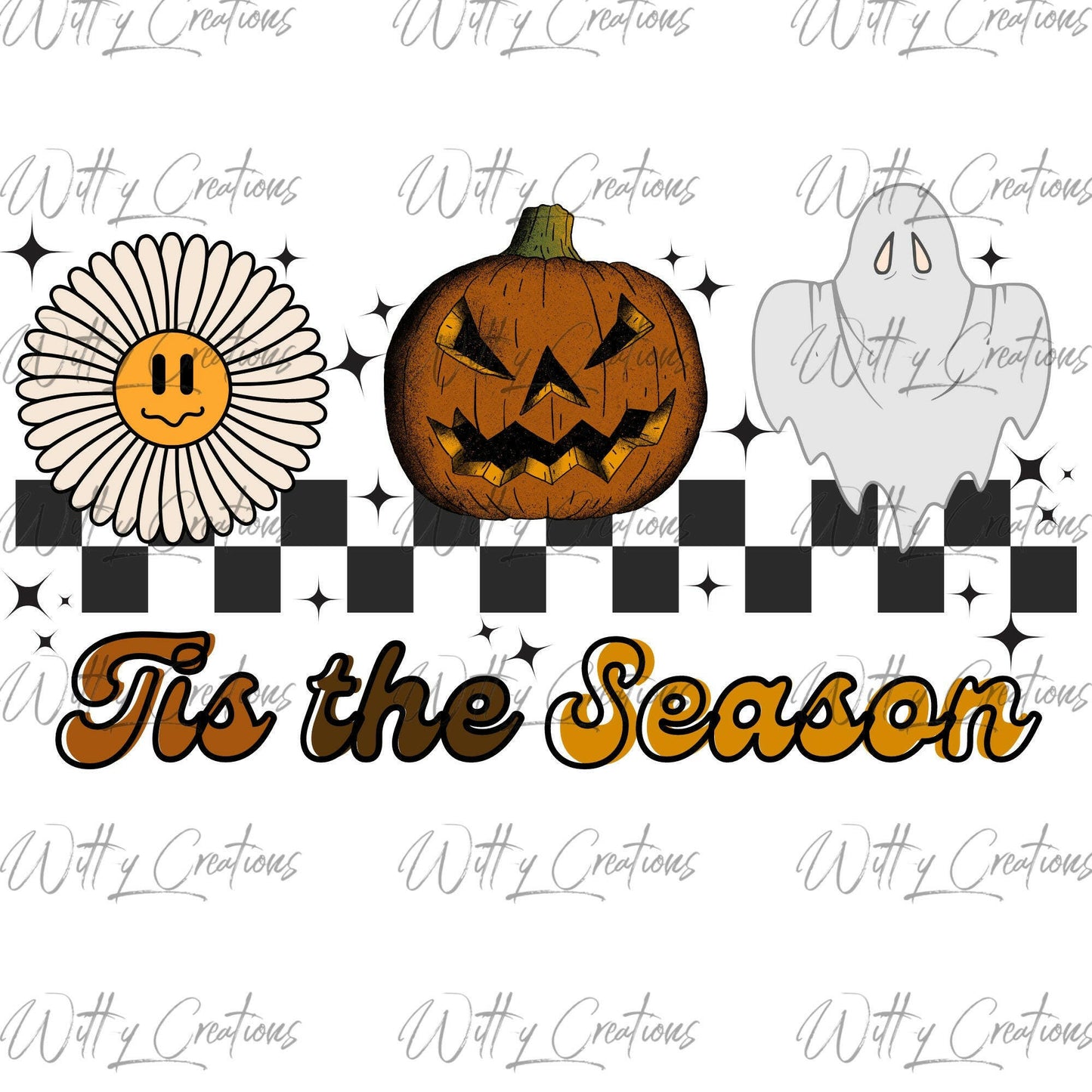 Spooky 'Tis The Season Halloween Digital PNG Download - Hauntingly Fun Clipart for DIY Decorations, Crafts, and More