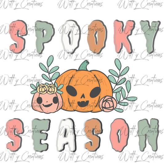 Pastel Spooky Season PNG - Cute Halloween Digital Art - Instant Download Printable Decor - Fall Autumn Clipart - DIY Crafts and Scrapbooking