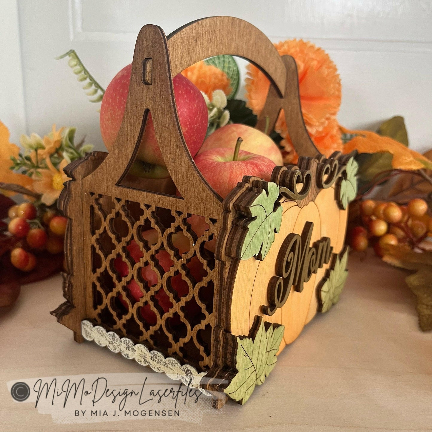 Pumpkin Autumn / Fall Baskets Bundle Big + Mini