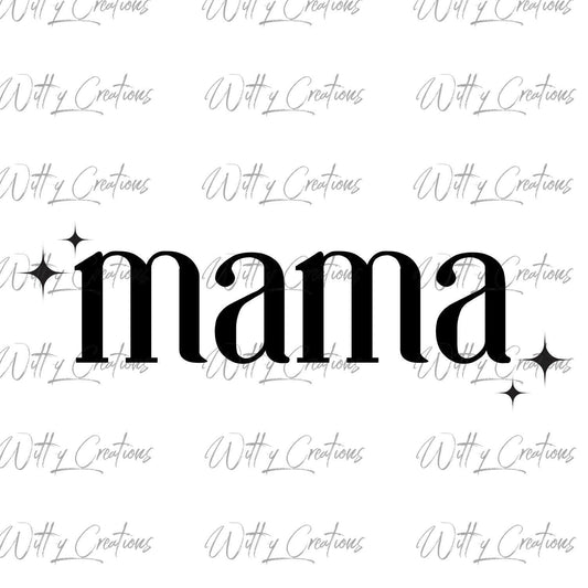Beautiful Mama PNG Digital Download - Mother's Day Clipart, Mom Printable Art, Instant Download, Family Love Print, DIY Decor