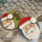 ADD ON 3D Santa with Snowflake pattern sides and text for MiMoDesignLaserfiles' Interchangeable Baskets