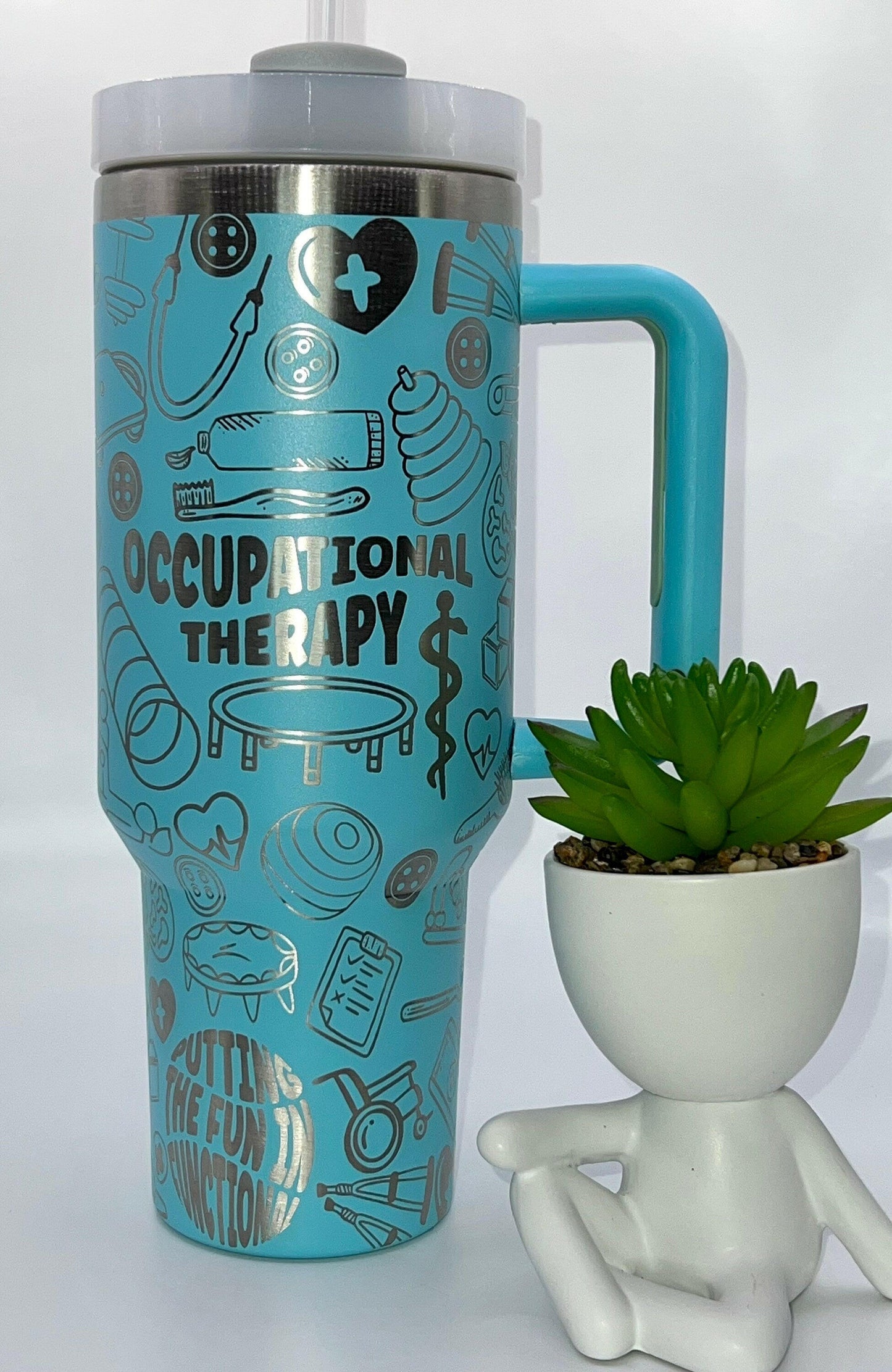 Occupational Therapy Laser Engraved Full Wrap Design for 40oz Tumbler, Digital Download, SVG, Seamless Design, Tumbler Wrap For Laser Rotary