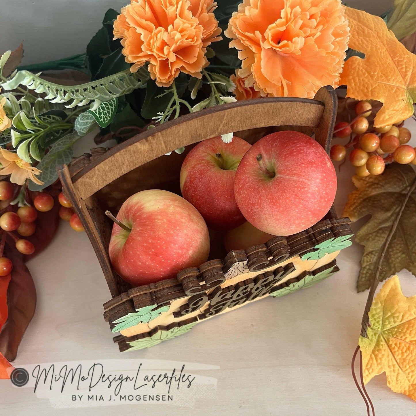 Pumpkin Autumn / Fall Baskets Bundle Big + Mini