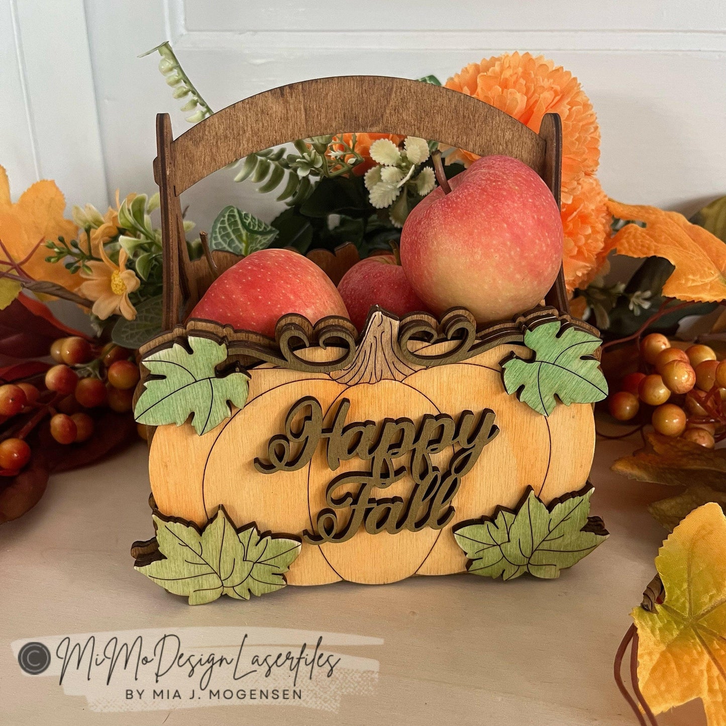 Pumpkin Autumn / Fall Baskets Bundle Big + Mini