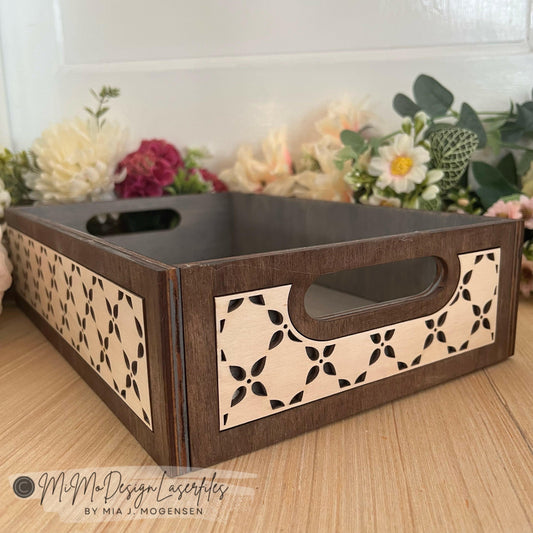 ADD ON Floral Elegant Sides for the Serving / Home Decor Trays - matches the interchangeable bottom inlay