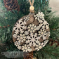 Snowflake Lace Countdown / Advent Calendar Sliding Ornament - Counting up or down with 24 or 25 days