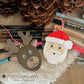 Santa & Reindeer Single line Scored Ornaments for DIY Paint Kit for Kids Christmas tree decor.