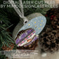 3D Snowman Xmas Layered Fairy Light Bauble Ornament with battery door to change batteries on LED Lights