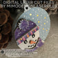 3D Snowman Xmas Layered Fairy Light Bauble Ornament with battery door to change batteries on LED Lights