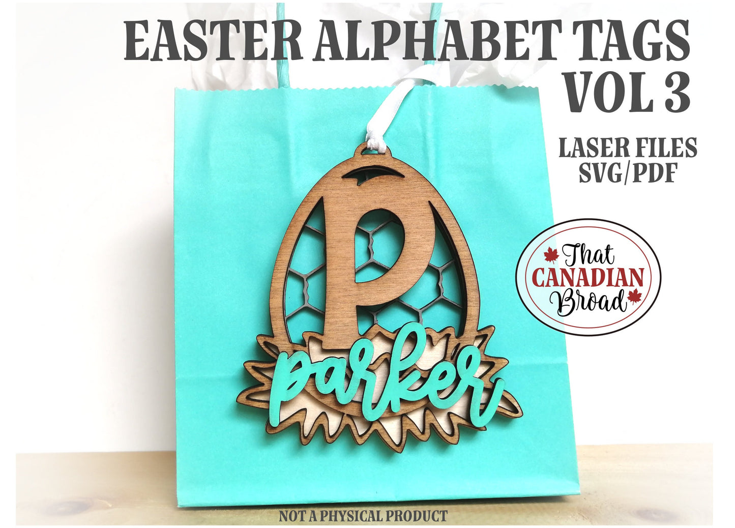 Easter Alphabet Tags Version 3, Chicken Coop Tags, Hen tags, Personalized Tags, laser cut file, SVG, PDF, digital file only